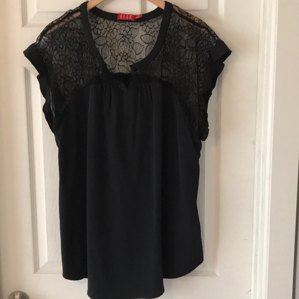 Elle Black Blouse